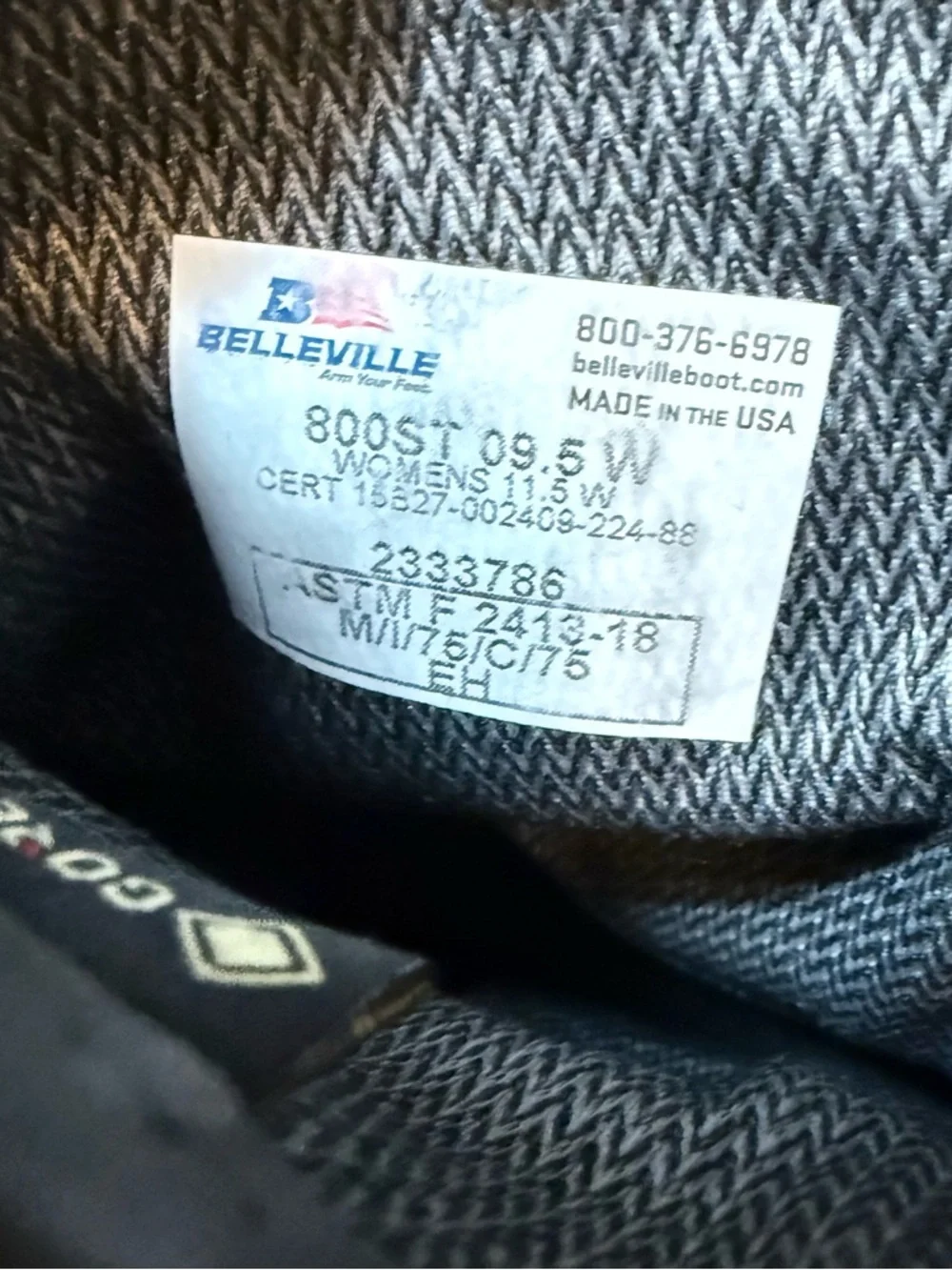 Belleville Men's Black Tactical Leather Boots
